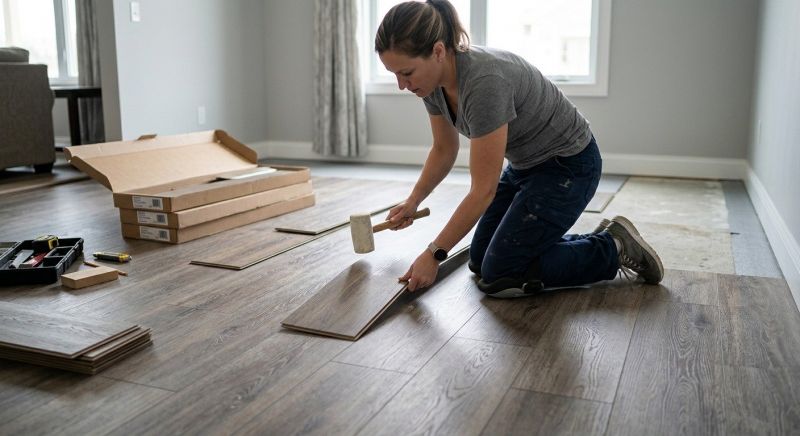 Vinyl Plank Floor Installation
