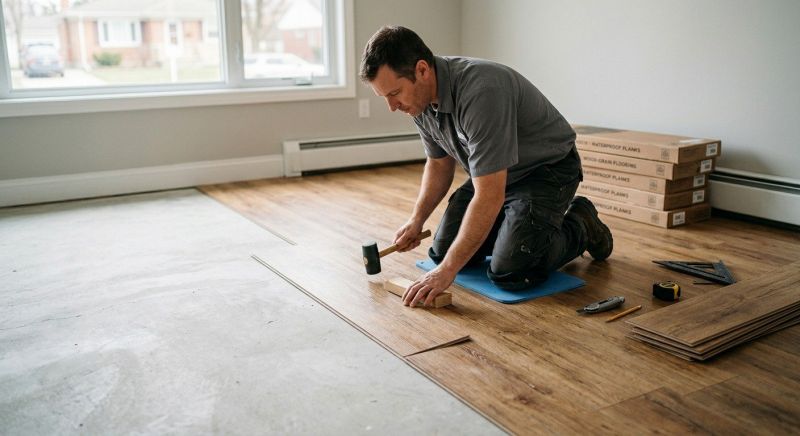 Linoleum Floor Installation in Mystic, CT