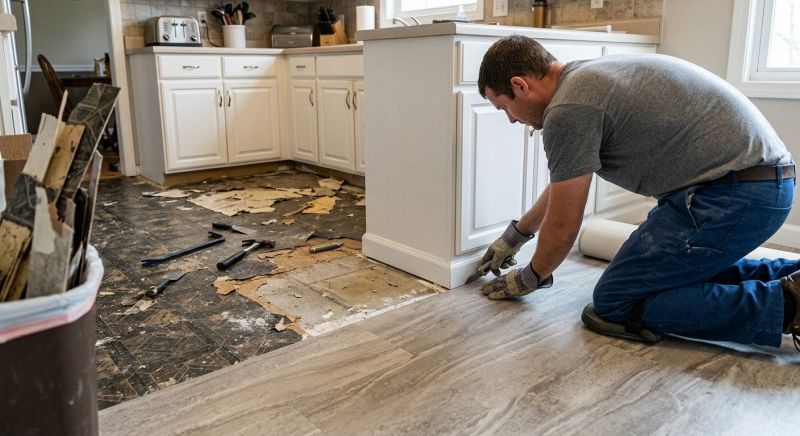 Linoleum Floor Installation in Mystic, CT
