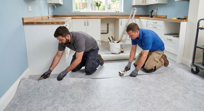 Sheet Linoleum Installation in Mystic, CT