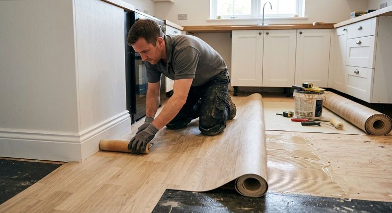 Sheet Linoleum Installation in Preston, CT